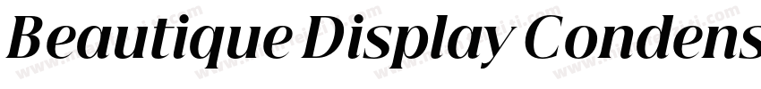 Beautique Display Condensed Black字体转换